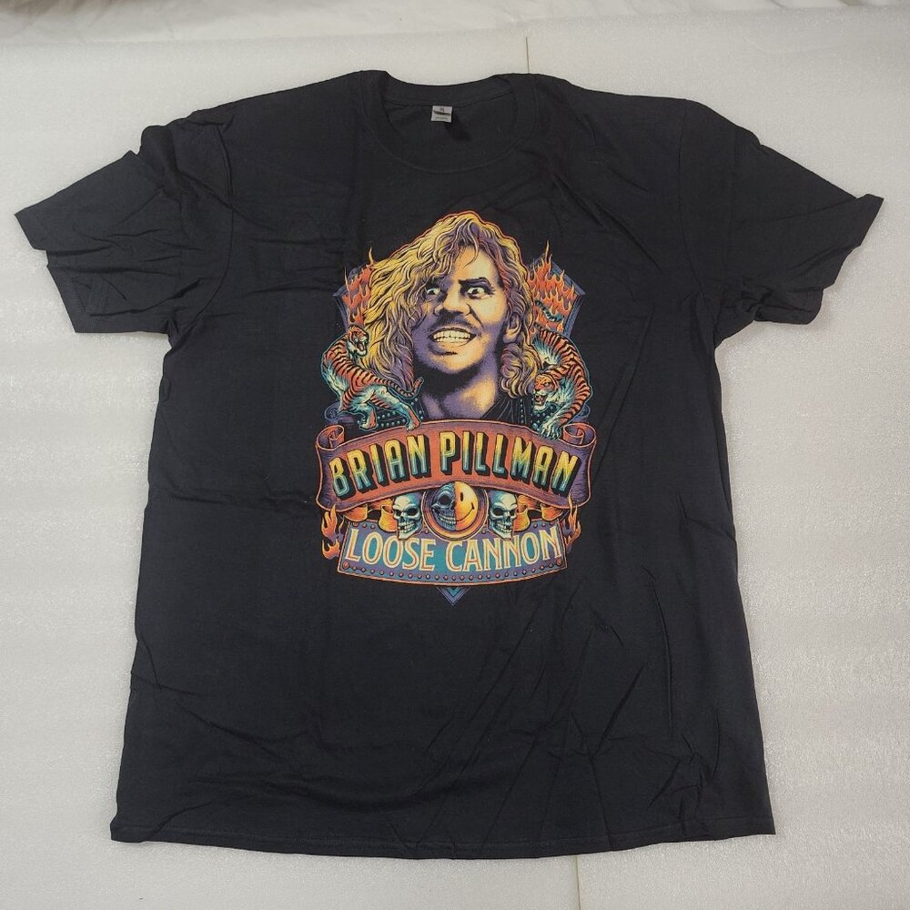 Pro Wrestling Crate Brian Pillman Loose Cannon Black T-Shirt XL NWOT Gildan